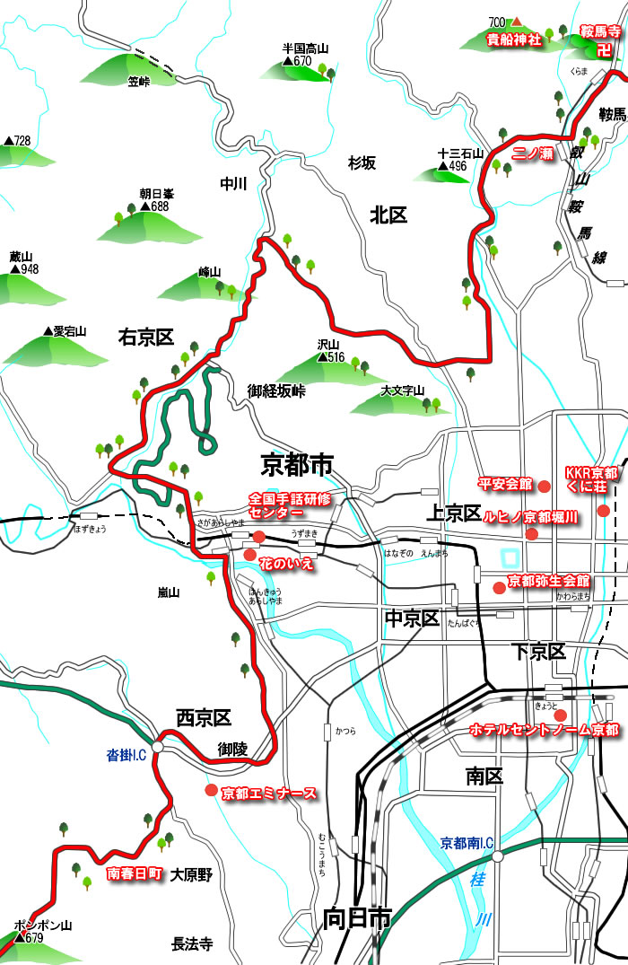 二ノ瀬から南春日町まで