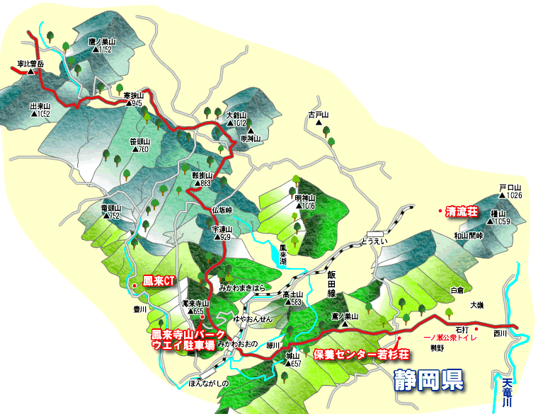 西川から寧比曽岳まで